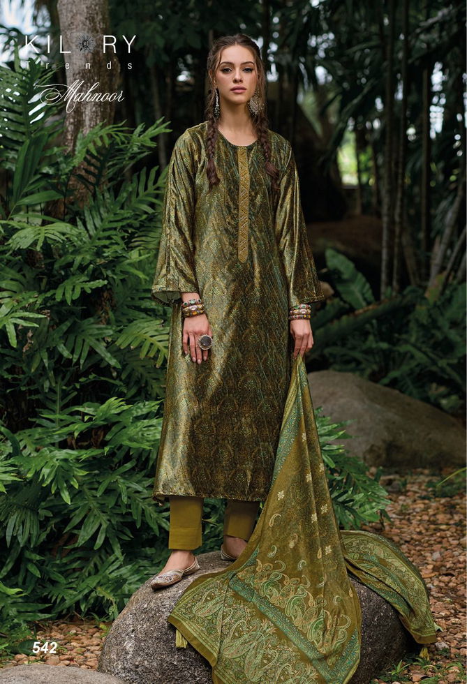 Mahnoor By Kilory Embroidery Velvet Dress Material Catalog